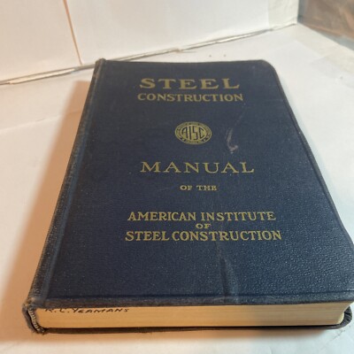 Steel Construction Manual of the AISC 5th Edition, 6th Printing 1954-image