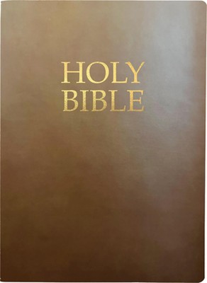 Kjver Holy Bible, Large Print, Coffee Ultrasoft: (King James Version Easy Read, -image