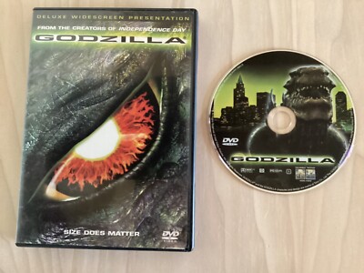 Godzilla DVD 1998 Size Does Matter Deluxe Widescreen Presentation VG+ -image