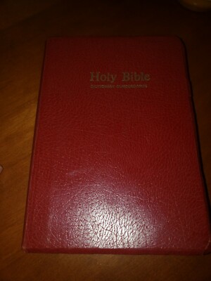 Holy Bible KJV Dictionary Concordance Nelson 162R Red Letter 1977-image