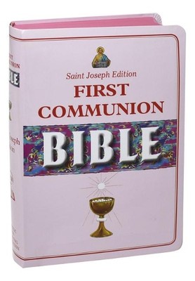 New Catholic Bible -- Med. Print Dura Lux (Girl Comm (Leather Bound) (UK IMPORT)-image