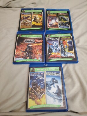 Lot Of 5 Blu Ray Empty Cases - Godzilla-image