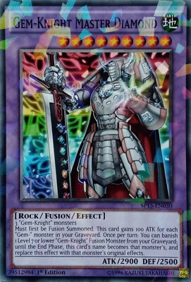 SP15-EN030 GEM-KNIGHT MASTER DIAMOND SHATTERFOIL RARE 1ST EDITION YuGiOh CARD-image