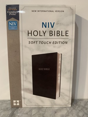 Holy Bible Soft Touch Edition Black  Imitation Leather New International Version-image