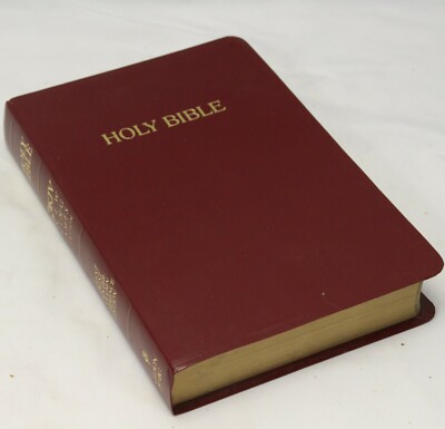 Holy Bible King James Version Red Letter KJV Nelson Concordance LARGE PRINT 1994-image