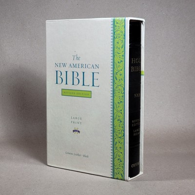 The New American Bible Revised Edition, Large Print Leather 2011 Indexed -image