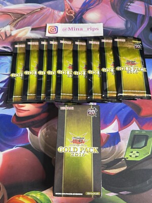 YuGiOh ARC-V OCG GOLD PACK 2016 OPEN BOX 9 SEALED BOOSTER PACKS U.S SELLER-image