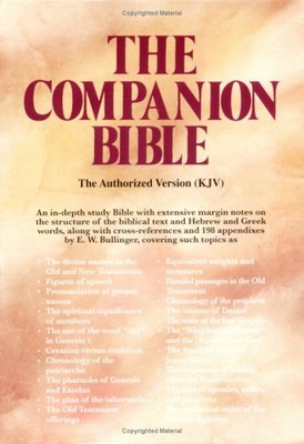 THE COMPANION BIBLE (BURGUNDY BONDED LEATHER, THUMB By E. W. Bullinger BRAND NEW-image