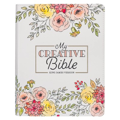 KJV Holy Bible, My Creative Bible, Faux Leather Flexible Cover Ribbon Marker,-image