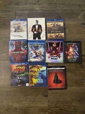 BluRay Lot/Bundle Lord Of The Rings/ Spider-Man/ StarWars/007/Godzilla King Kong-image