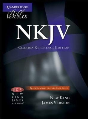 NKJV Clarion Reference Bible, Black Edge-lined Goatskin Leather, NK486:XE-image