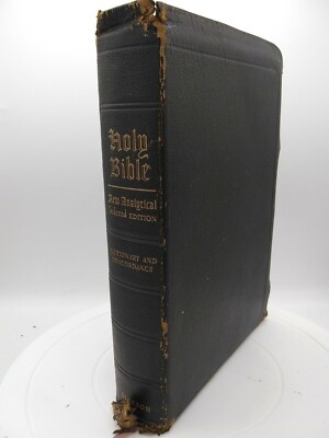 Dickson New Analytical Holy Bible Indexed Edition KJV Genuine Morocco 1950-image