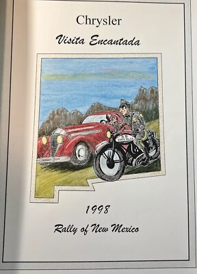 Chrysler Vista Encantada 1998 Rally of New Mexico Handbook - Leather cover -B4-image