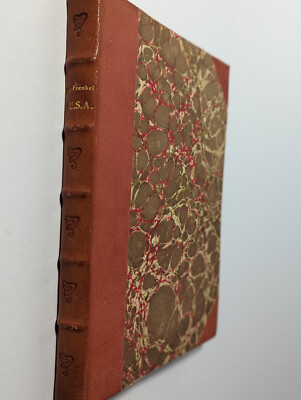 USA John Fraenkel 1934 Rare Dutch Travel Book to United States Learther Bound-image