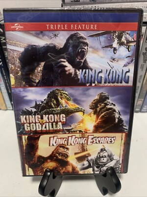 King Kong DVD Triple Feature King Kong Vs Godzilla King Kong Escapes Brand New-image
