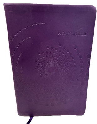 Holy Bible NKJV Holman Purple Faux Leather Embossed Bound Bookmark-image