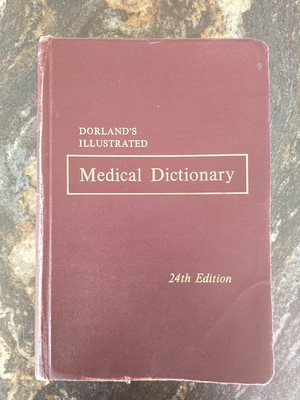 Vintage Dorland's Illustrated Medical Dictionary 24th Edition 1965 Softcover-image