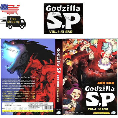 GODZILLA S.P DVD ANIME COMPLETE TV SERIES VOL.1-13 END ENGLISH DUBBED REGION ALL-image
