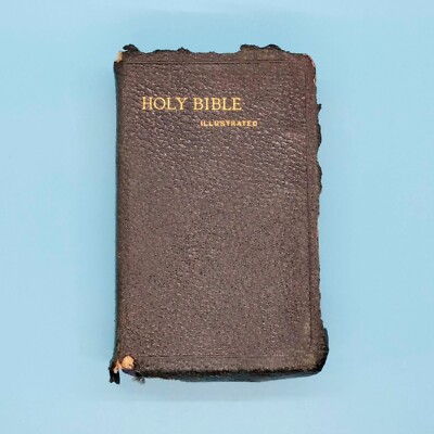 Cambridge KJV Minion Illustrated Text Bible Leather Semi-Yapp 24mo Compact  1930-image