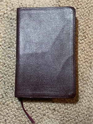 Zondervan NIV Study BIBLE 2002 Burgundy Bonded Leather Red Letter Fully Revised-image