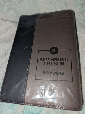 Tyndale Newspring Church NLT Holy Bible Slimline Leather New Sealed-image