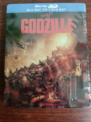 Godzilla 3D/2D Blu-ray Steelbook Embossed (HKG Edition)-image
