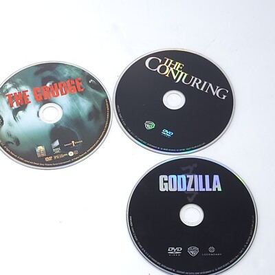 3 Movie Lot Godzilla, The conjuring, The grudge DVD-image
