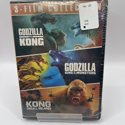 Godzilla vs. Kong/Godzilla: King of the Monsters/Kong: Skull Island (DVD) New-image