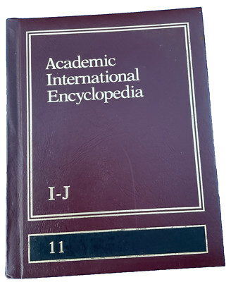 1992 Academic International Encyclopedia I-J 11 Hardcover Leather-image