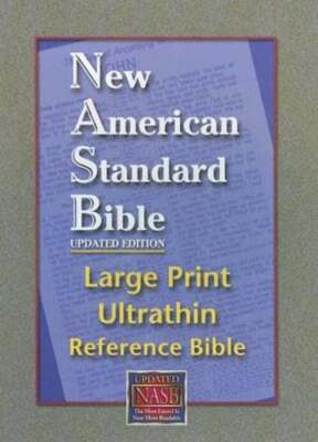 Large Print Ultrathin Reference Bible-NASB by Foundation Publications: New-image