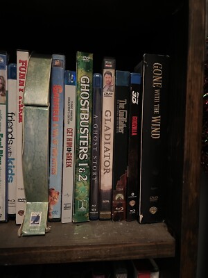 9 DVD Lot Godfather Ghostbusters Blu Ray Gallagher Gladiator Godzilla Greek-image