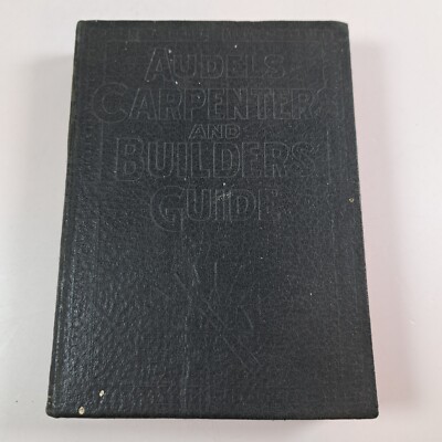 Vintage Audels Carpenters and Builders Guide Books Volume 4 Leather c1947-image