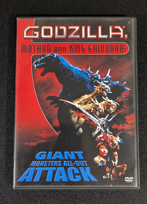 Godzilla Mothra And King Ghidorah: Giant Monsters All-Out Attack DVD 2001 TESTED-image