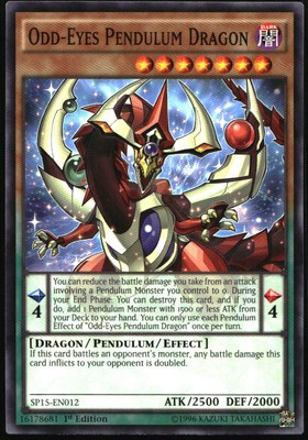 Yu-Gi-Oh! - Star Pack ARC-V Odd-Eyes Pendulum Dragon 2015 SP15-EN012 1st Edition-image