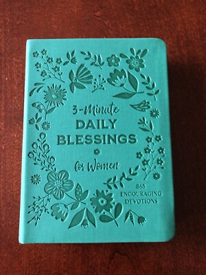3- Minute Daily Blessings for Women: Devotions (2021 Leather) By Janice Thompson-image