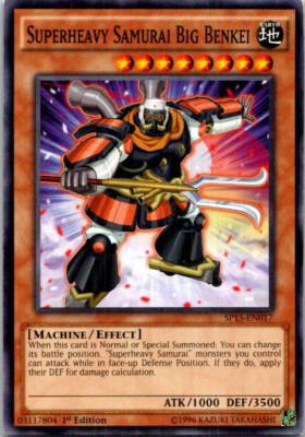 Superheavy Samurai Big Benkei SP15-EN017 Yu-Gi-Oh! Light Play 1st Edition-image