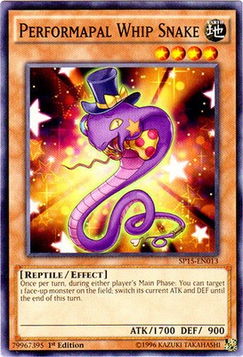 Performapal Whip Snake - SP15-EN013 - Common - 1st Edition - Lightly Played-image