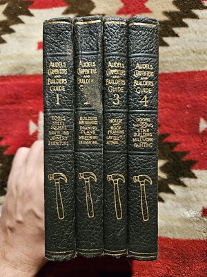 Complete Set of Audels Carpenters and Builders Guide Volumes 1-4 1946-image