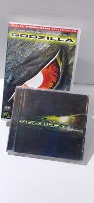 GODZILLA & Soundtrack CD (DVD, CD, 1998) FREE POSTAGE*-image