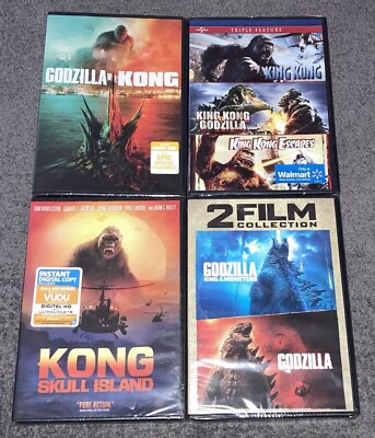 Skull Island/Godzilla Vs Kong/King Kong/Escapes/Monsters DVD 7 Movies - NEW-image