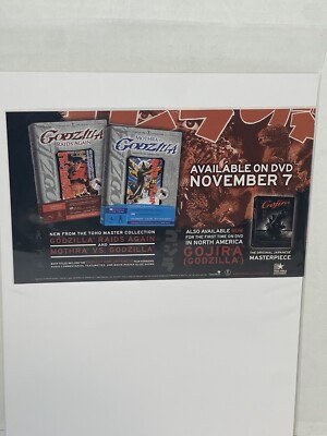 2007 Godzilla Print Ad/Poster Graphic Novel DVD Promo Art-image