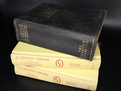 The Lincoln Library of Essential Information 1931 Leather Bound & Study Guide!-image