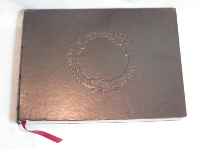 Improved Emperor's Guide to TAMRIEL leather bound book-image