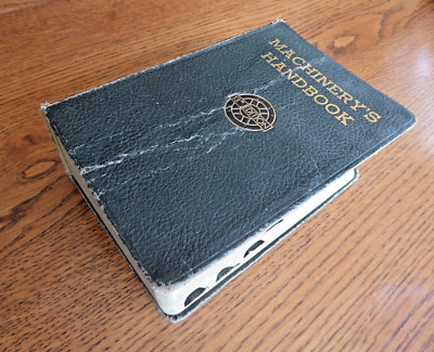Vintage  Machinery's Handbook 13th Edition  1948 Thumb Index Leather Bound-image