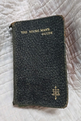 The Young Man's Guide by Rev Father Lasance Leather Cover 1910 Benziger Brothers-image