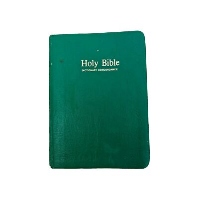 Holy Bible KJV Self Pronouncing Red Letter Vintage With Reader's Guide Nelson -image