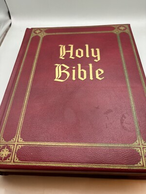 HOLY BIBLE Guiding Light Edition 1965 Publishing Leather-Bound Ferguson -image