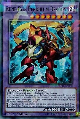 SP15-EN032 RUNE-EYES PENDULUM DRAGON SHATTERFOIL RARE 1ST EDITION YuGiOh CARD-image