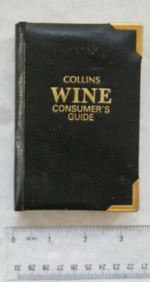 1991 Collins Wine Consumer's Guide, leather bound Gem Guide-image