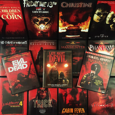 Horror DVD and Blu Ray Used Lot Pick Choose Monster Movies Combined Shipping-image